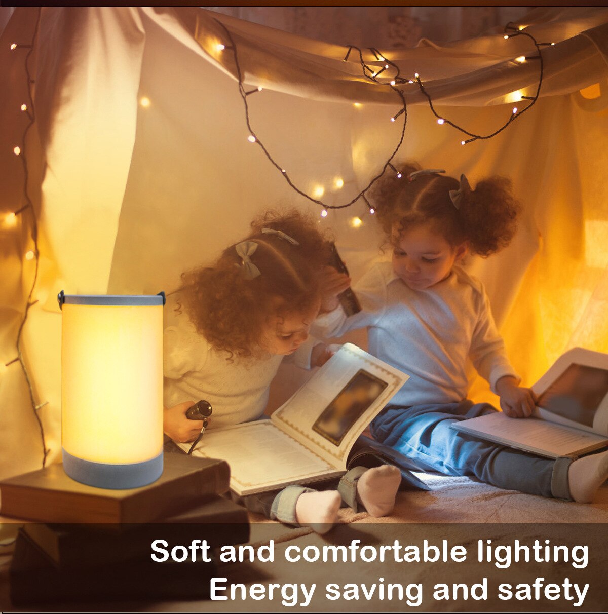 Creative USB Recharge LED Night Light,RGB+White Atmosphere Decor Desk Light Bedroom Bedside Neon Lamp Camping Portable Lamp - Images 9