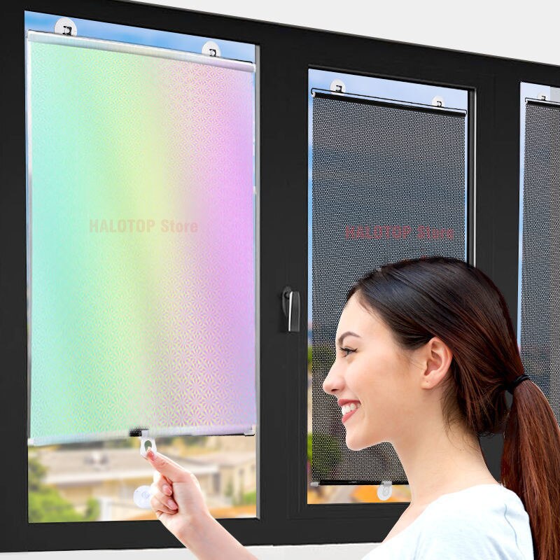 Đa Năng Màn Cuốn Màn Hút Tấm Che Nắng Mất Điện Màn Ô Tô Phòng Ngủ Nhà Bếp Văn Phòng Cửa Sổ Chống Nắng Móng Tay Không Mù Nắng - Ảnh 1
