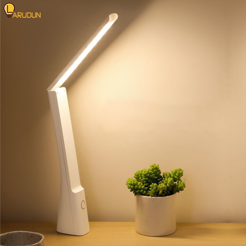 Đèn Bàn Led 3000MAh USB Sạc 5-16 Giờ Pin Để Bàn Có Thể Gập Lại Bảo Vệ Mắt Học Sinh Đọc Sách đèn Lam