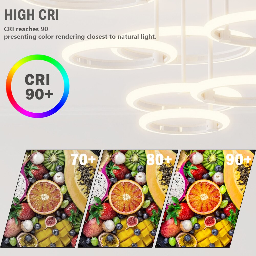 Đèn Led Âm Trần Hiện Đại Đèn Điều Khiển Từ Xa Thông Minh Vô Cấp Mờ Đèn Chùm 120W Đèn Ốp Trần Cho Phòng Khách Phòng Ngủ Phòng Ăn - Ảnh 6