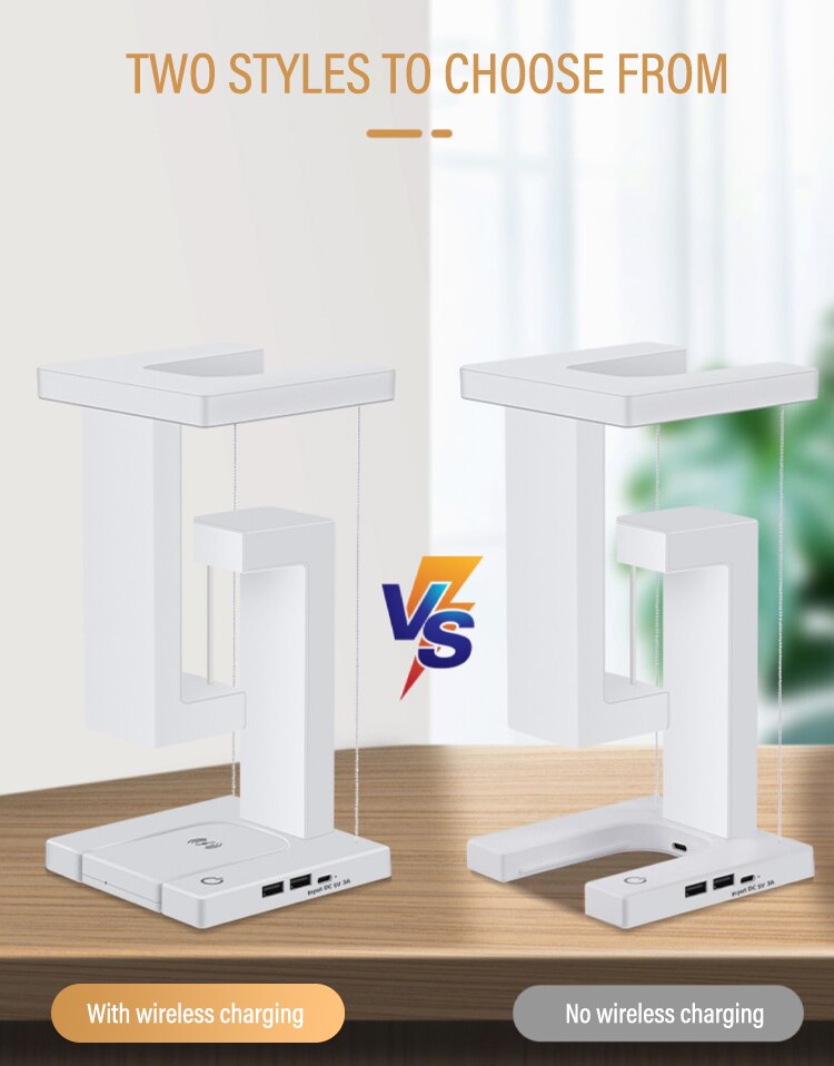 Đèn Ngủ LED Treo Chống Trọng Lực Đèn Ngủ Sạc Không Dây 10W Để Bàn Mờ Cho Phòng Ngủ Đầu Giường Máy Tính Để Bàn Quà Tặng Trang Trí - Ảnh 8