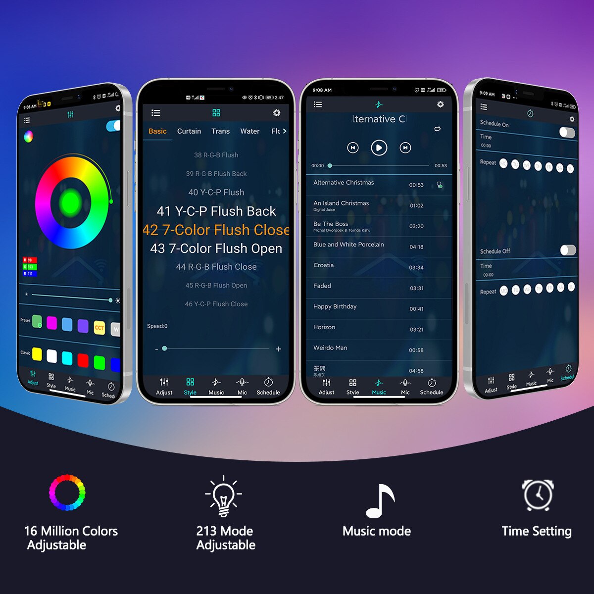 Đèn Ngủ Neon Thông Minh Sáng Tạo USB RGB Để Bàn Bầu Không Khí Đèn Bàn Bluetooth Đèn Tường Thích Hợp Cho Phòng Game Trang Trí Phòng Ngủ - Ảnh 6