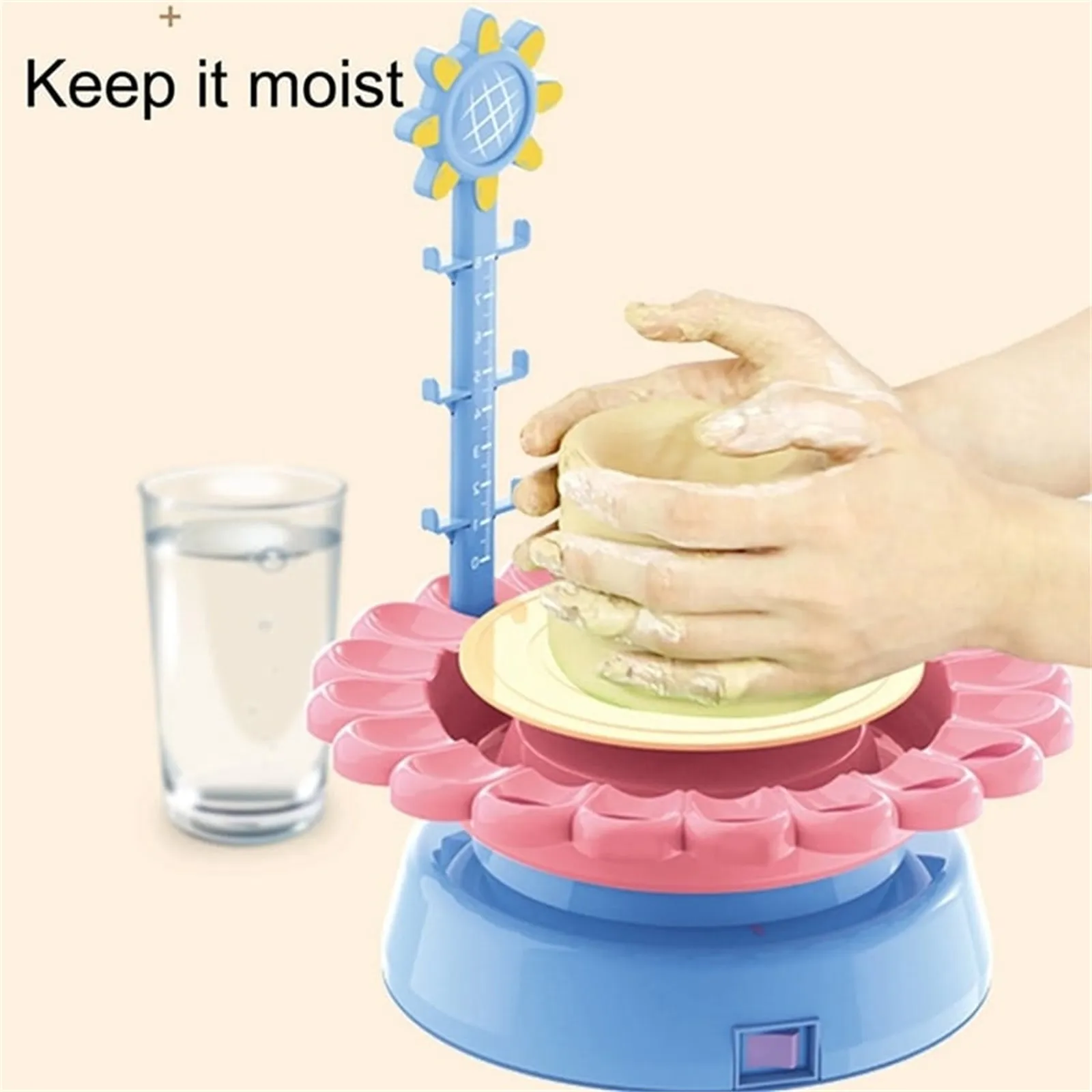 Điện Mini Gốm Máy Gia Dụng Gốm Làm Đồ Chơi Trò Chơi Tương Tác Tự Làm Thủ Công Mỹ Nghệ Gốm Bộ Với Sắc Tố Đất Sét Kid Đồ Chơi