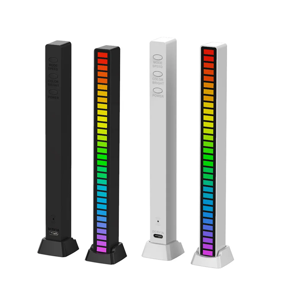 Điều Khiển Âm Thanh RGB Nhịp Điệu Đồng Bộ Ánh Sáng Âm Nhạc Nhiều Màu Sắc Bầu Không Khí Đèn Máy Tính Để Bàn Xe Hơi Cảm Ứng Sáng Tạo Đèn LED Bán Tải