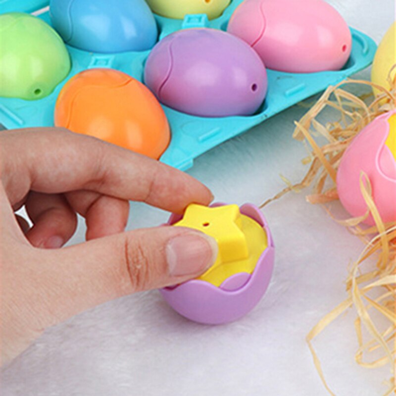 Đồ Chơi Montessori Cho Bé Trứng Thông Minh 3D Đồ Chơi Xếp Hình Cho Trẻ Em Học Giáo Dục Màu Sắc Hình Dạng Phù Hợp Với Trứng Đồ Chơi Lễ Phục Sinh Quà Tặng - Ảnh 5
