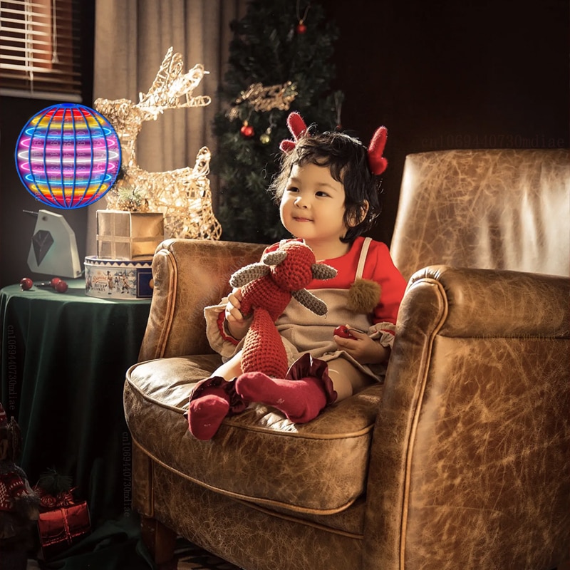 Flying Ball Boomerang Flyorb Magic With LED Lights Drone Hover Ball Fly Nova Orb Flying Spinner Fidget Toys Children Family Gift