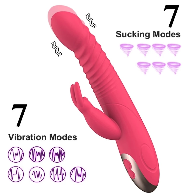 G 스팟 바이브레이터 여성용 섹스 토이 Dildo Vagina Clitoris Massager 7*7 성인 섹스 토이를 빠는 진동 딜도 속도 - imaget 1