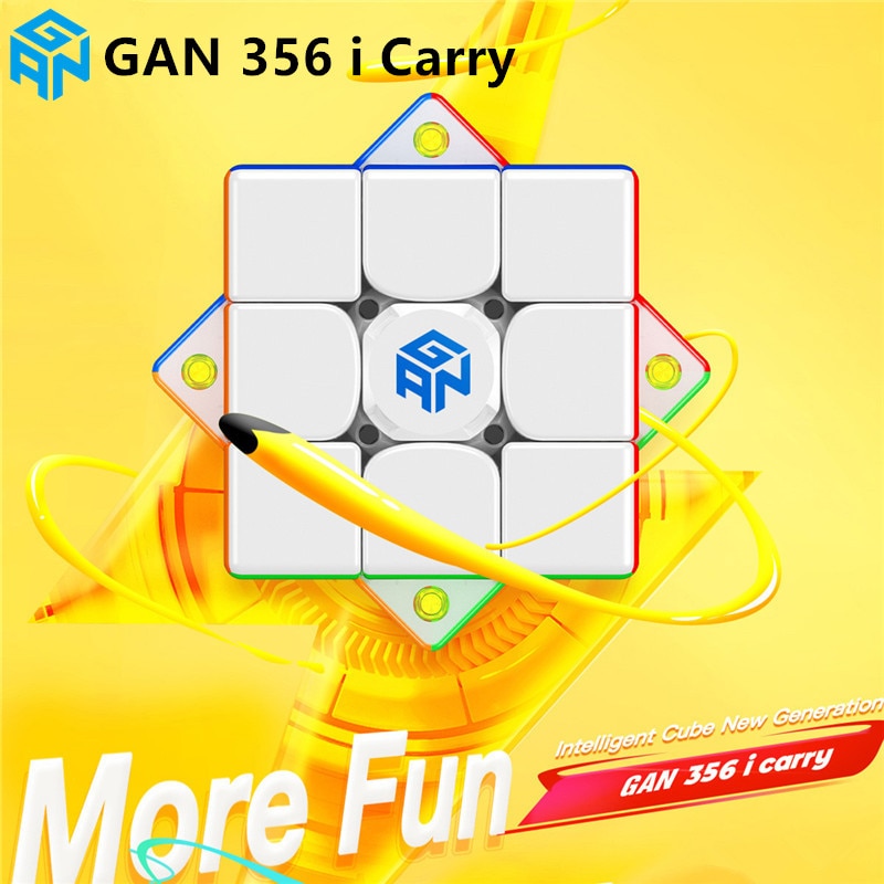 GAN 356 I Carry 3x3 Magnetic Magic Cube 3x3 GAN Icarry Magnets Smart Speed Puzzle Brain Teasers Educational Toys Gan 356 Icarry