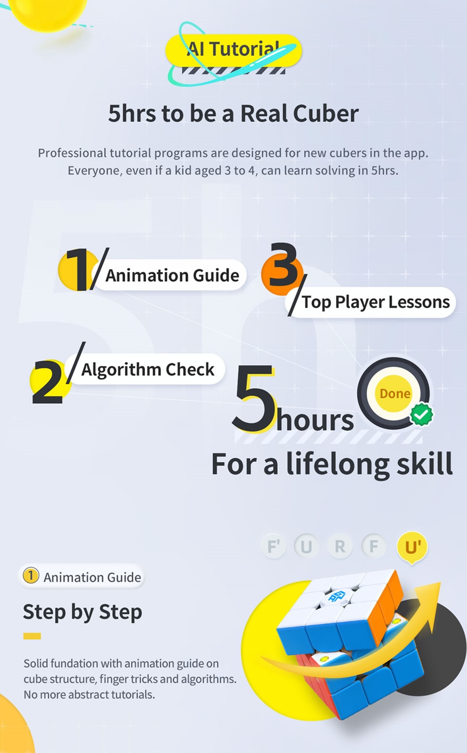 GAN 356 I Carry 3x3 Magnetic Magic Cube 3x3 GAN Icarry Magnets Smart Speed Puzzle Brain Teasers Educational Toys Gan 356 Icarry - Images 5