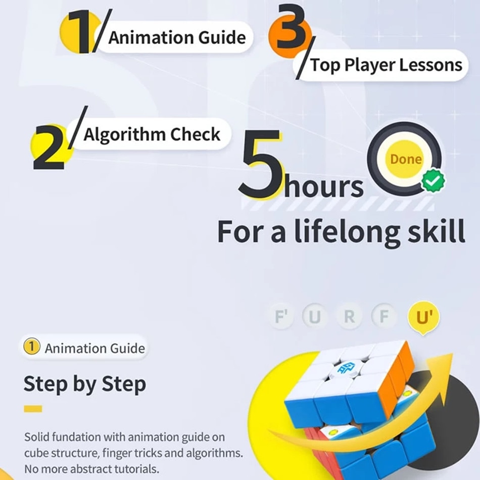 GAN 356 I Carry 3x3 마그네틱 매직 큐브 3x3 GAN Icarry 자석 스마트 스피드 퍼즐 브레인 티저 교육 완구 Gan 356 Icarry