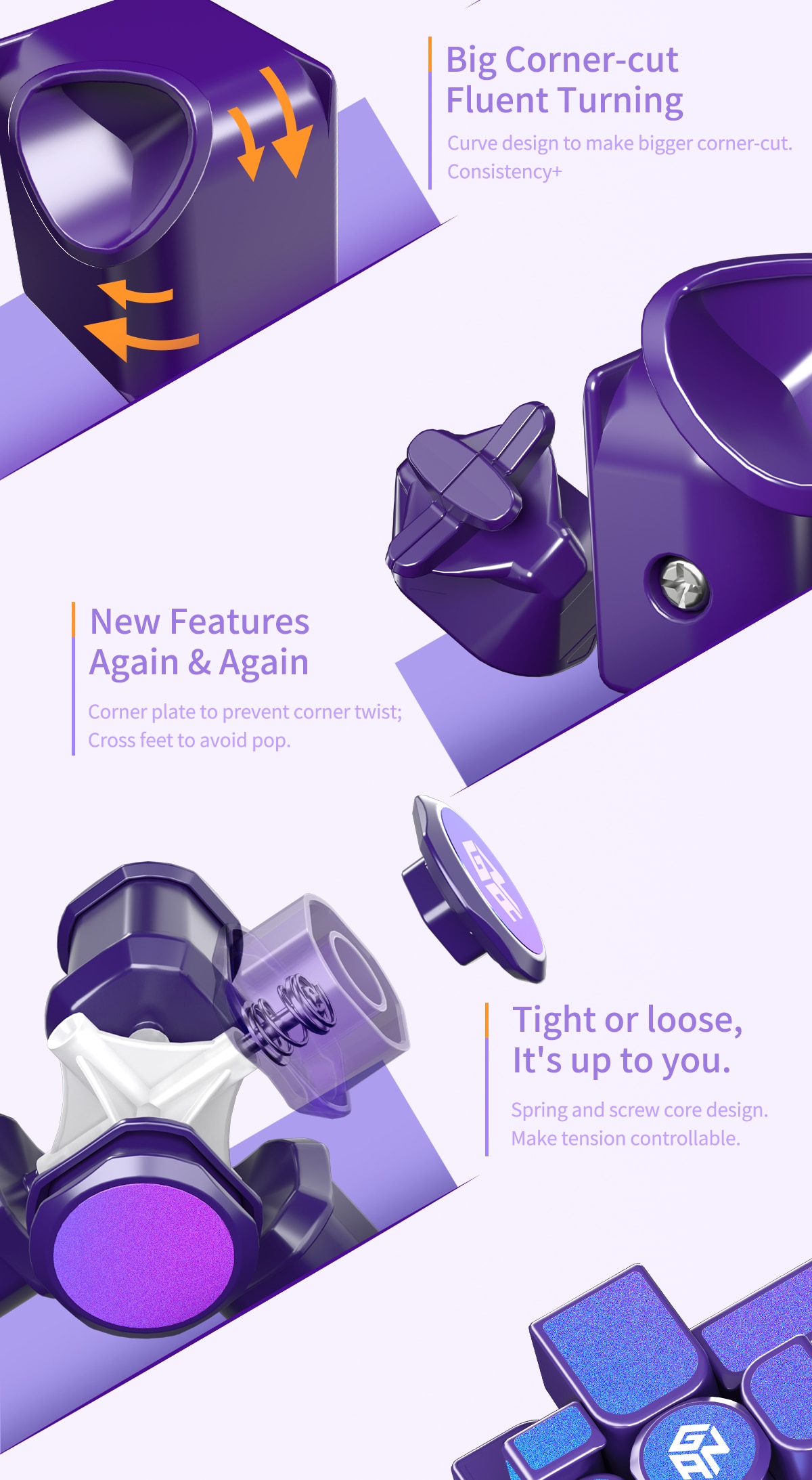 GAN 미러 M UV 코팅 자기 매직 큐브 3X3X3 3x3 전문 속도 퍼즐 Fidget 어린이 장난감 특수 자석 Cubo Magico - imaget 7