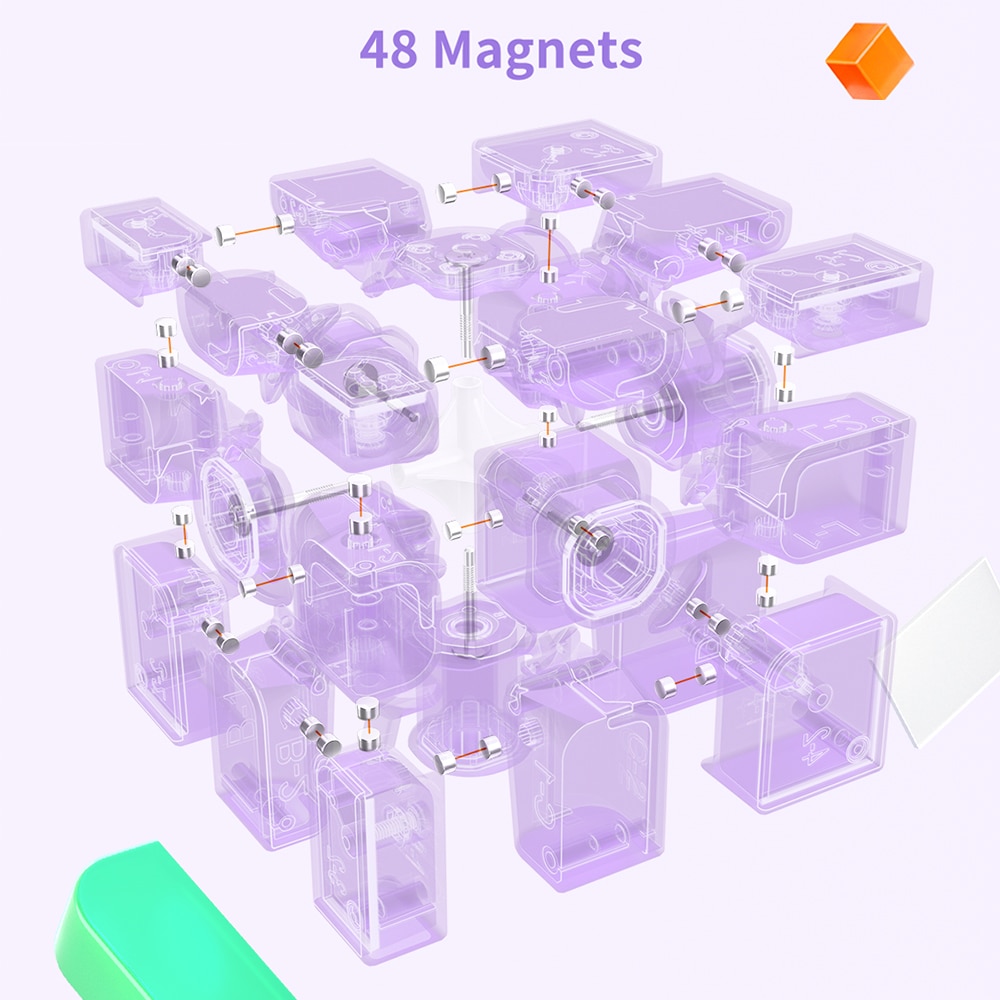 GAN 미러 M UV 코팅 자기 매직 큐브 3X3X3 3x3 전문 속도 퍼즐 Fidget 어린이 장난감 특수 자석 Cubo Magico