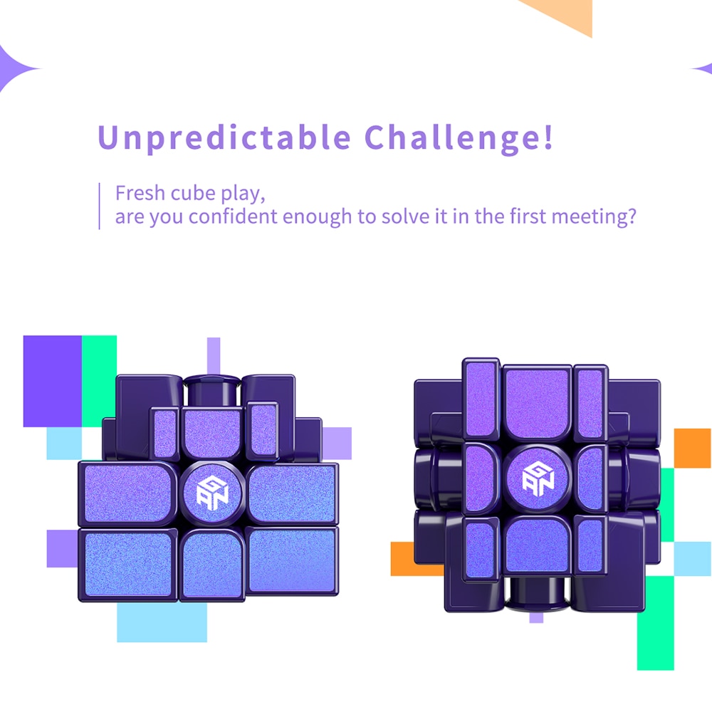 GAN 미러 M UV 코팅 자기 매직 큐브 3X3X3 3x3 전문 속도 퍼즐 Fidget 어린이 장난감 특수 자석 Cubo Magico