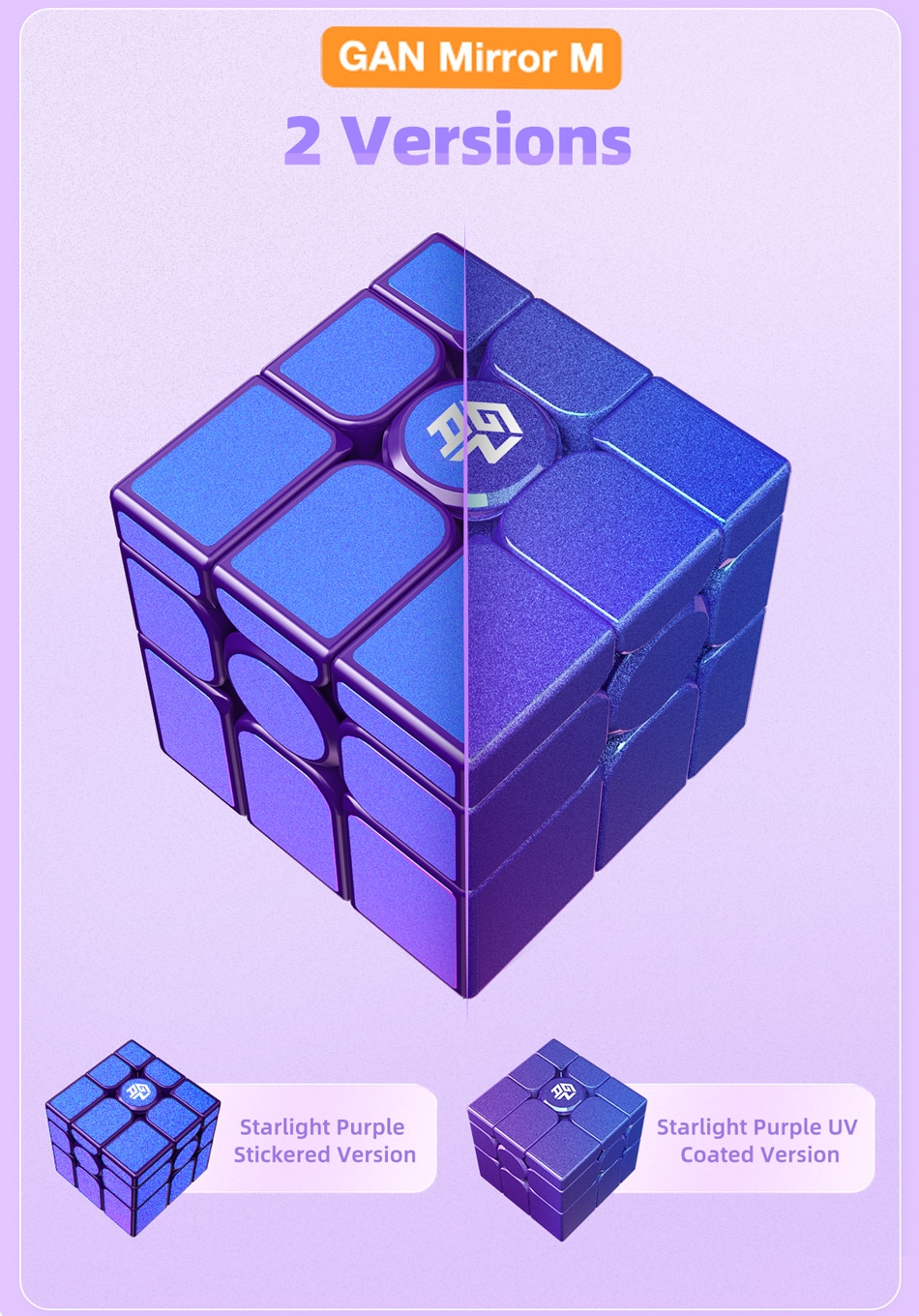 GAN 미러 M UV 코팅 자기 매직 큐브 3X3X3 3x3 전문 속도 퍼즐 Fidget 어린이 장난감 특수 자석 Cubo Magico - imaget 2