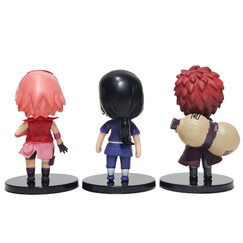 Hot 12 Cái/bộ Anime Danh Sách Tập Phim Naruto Shippuden Hinata Sasuke Itachi Kakashi Gaara Anime Hình Q Phiên Bản Nhựa PVC Nhân Vật Đồ Chơi búp Bê Kid Tặng - Ảnh 13