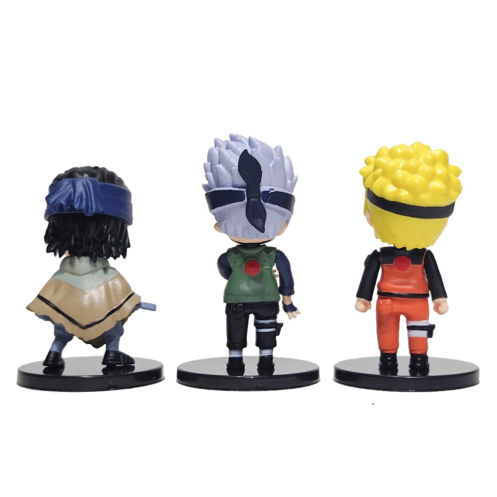 Hot 12pcs/set Anime Naruto Shippuden Hinata Sasuke Itachi Kakashi Gaara anime figure Q Version PVC Figures Toys Dolls Kid Gift - Images 12