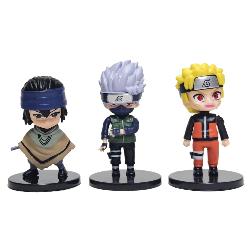 Hot 12pcs/set Anime Naruto Shippuden Hinata Sasuke Itachi Kakashi Gaara anime figure Q Version PVC Figures Toys Dolls Kid Gift - Images 15