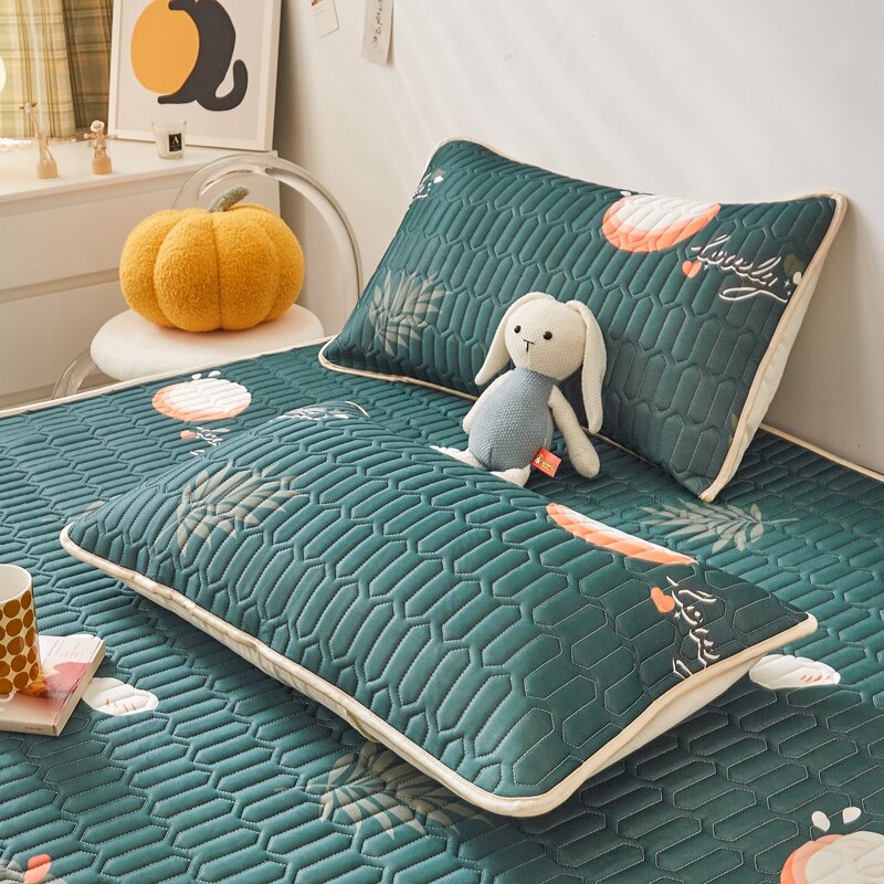 Ice Cool Bed Mat Fitted Sheet Comfortable Latex Summer Sleep Mattress Topper Bedspreads Cover Queen Size Bed Linen for Bedroom - Images 31