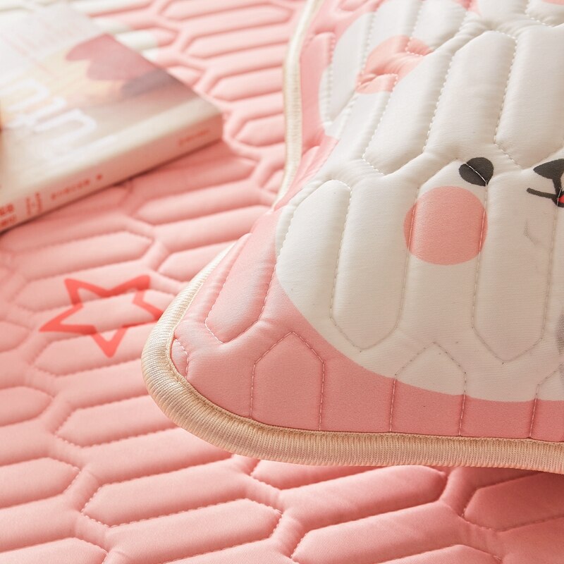 Ice Cool Bed Mat Fitted Sheet Comfortable Latex Summer Sleep Mattress Topper Bedspreads Cover Queen Size Bed Linen for Bedroom - Images 13