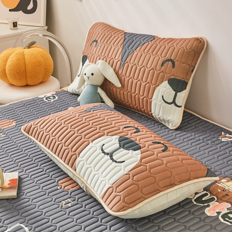 Ice Cool Bed Mat Fitted Sheet Comfortable Latex Summer Sleep Mattress Topper Bedspreads Cover Queen Size Bed Linen for Bedroom - Images 9