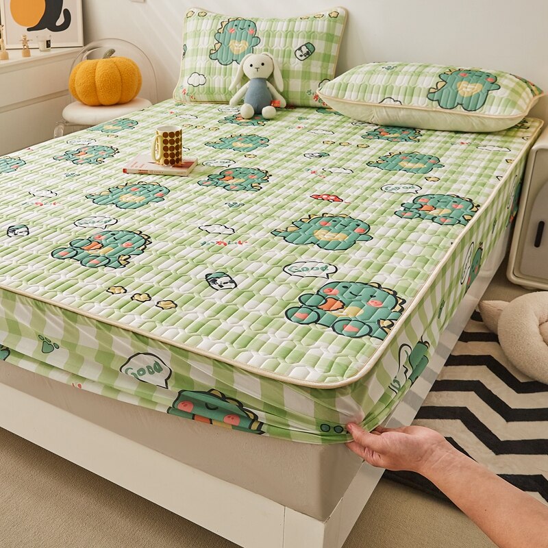 Ice Cool Bed Mat Fitted Sheet Comfortable Latex Summer Sleep Mattress Topper Bedspreads Cover Queen Size Bed Linen for Bedroom - Images 14