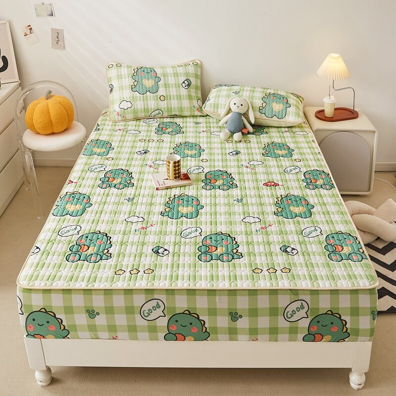 Ice Cool Bed Mat Fitted Sheet Comfortable Latex Summer Sleep Mattress Topper Bedspreads Cover Queen Size Bed Linen for Bedroom - Images 15