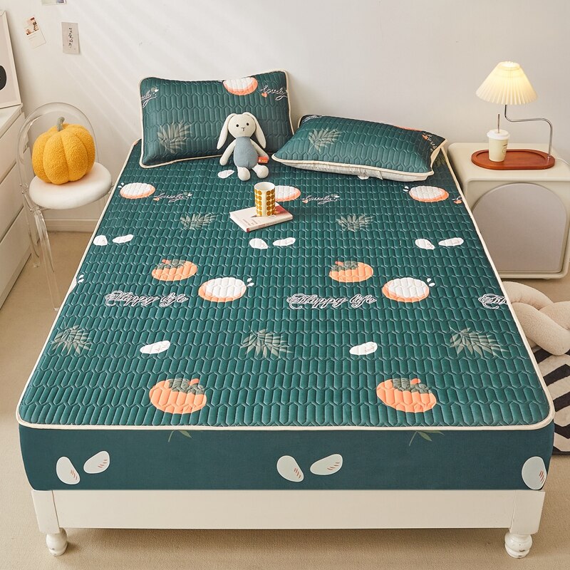 Ice Cool Bed Mat Fitted Sheet Comfortable Latex Summer Sleep Mattress Topper Bedspreads Cover Queen Size Bed Linen for Bedroom - Images 29