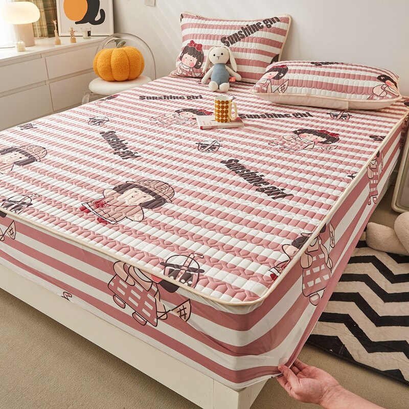 Ice Cool Bed Mat Fitted Sheet Comfortable Latex Summer Sleep Mattress Topper Bedspreads Cover Queen Size Bed Linen for Bedroom - Images 42