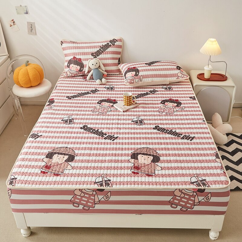 Ice Cool Bed Mat Fitted Sheet Comfortable Latex Summer Sleep Mattress Topper Bedspreads Cover Queen Size Bed Linen for Bedroom - Images 41