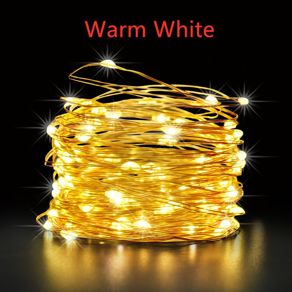 IR Dimmable 11m/21m/31m/51m  LED Outdoor Solar String Lights Solar Lamp for Fairy Holiday Christmas Party Garland Lighting Luz - Images 5