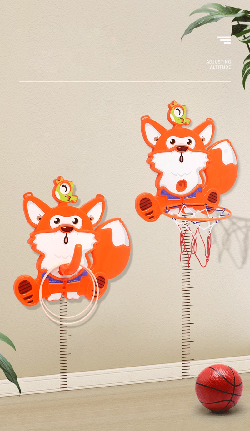 Kids Sports Toys Basketball Hoop Toys Indoor Home Basketball Board Throw Balls Games for Children 2-5 Years Old Outdoor Toys - Images 6