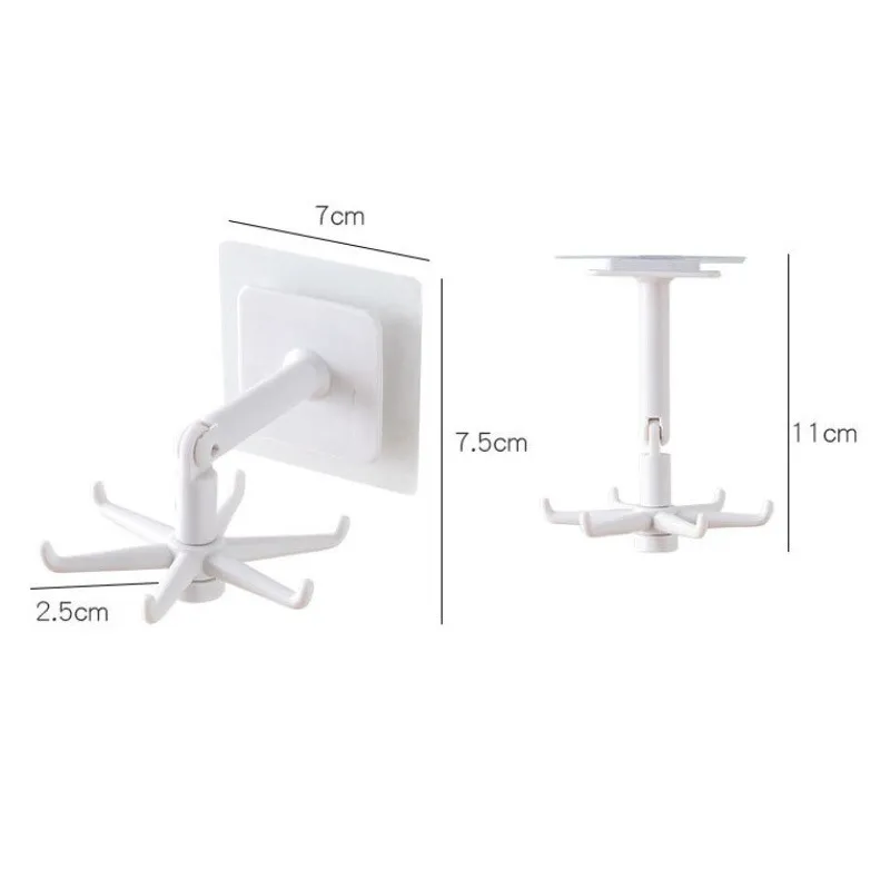 Kitchen Hook Multi-Purpose Hooks 360 Degrees Rotated Rotatable Rack For Organizer and Storage Spoon Hanger Accessories