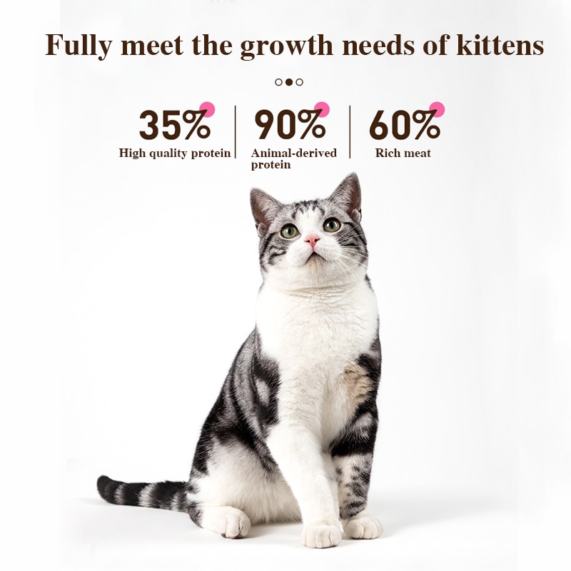 Kitty cat food freeze-dried, crushed and broken, full-price milk cake, chicken, nutrition, fattening and gills 1-12 months