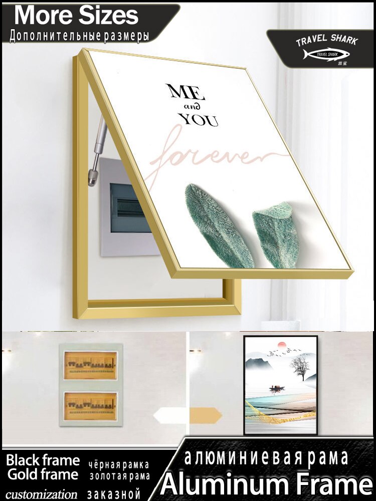 Modern Electric Meter Box Decoration Accessories Painting Home Living Room Wall Art Print Decor Pictures Hydraulic Poster Frame - Images 1