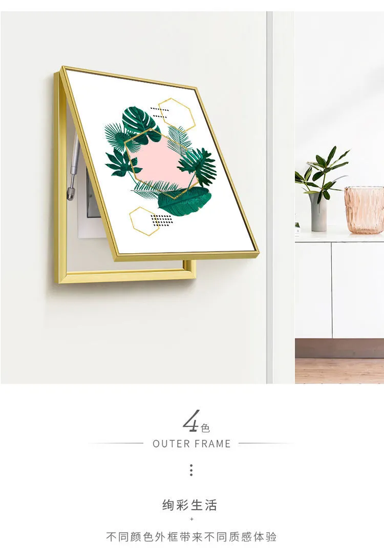 Modern Electric Meter Box Decoration Accessories Painting Home Living Room Wall Art Print Decor Pictures Hydraulic Poster Frame