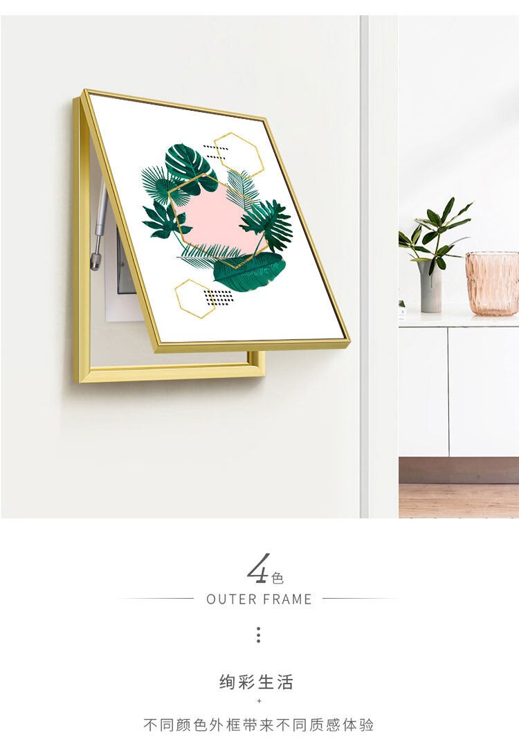 Modern Electric Meter Box Decoration Accessories Painting Home Living Room Wall Art Print Decor Pictures Hydraulic Poster Frame - Images 3