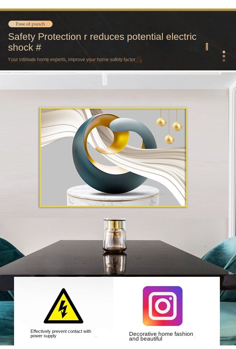 Modern Electric Meter Box Decoration Accessories Painting Home Living Room Wall Art Print Decor Pictures Hydraulic Poster Frame - Images 17