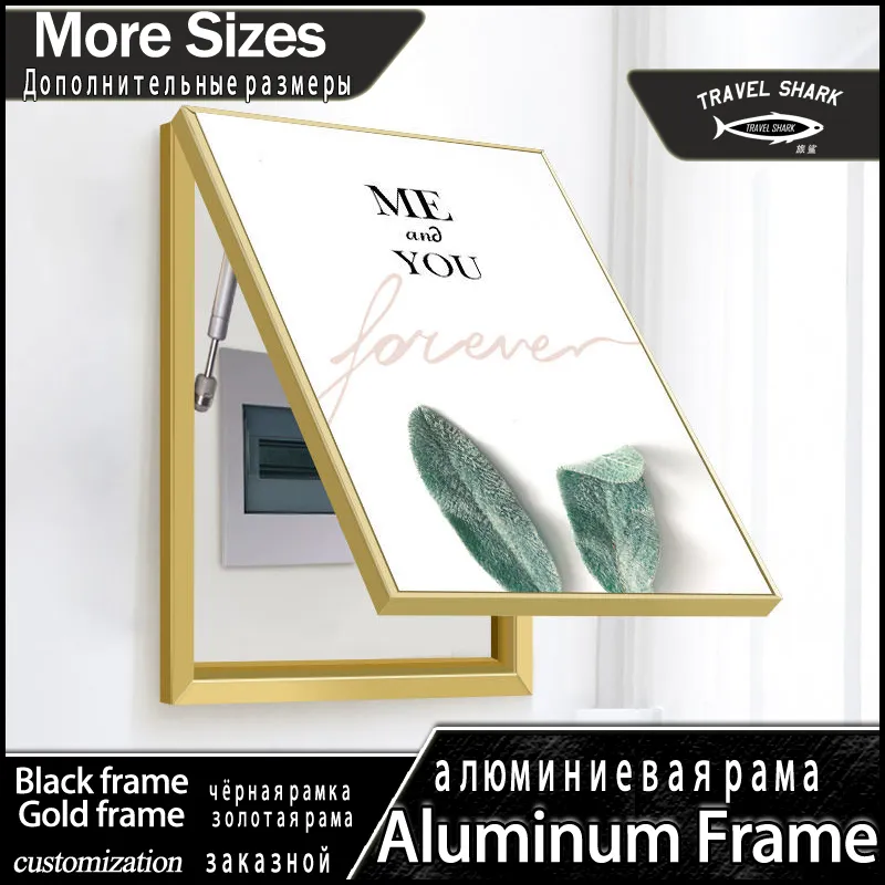 Modern Electric Meter Box Decoration Accessories Painting Home Living Room Wall Art Print Decor Pictures Hydraulic Poster Frame