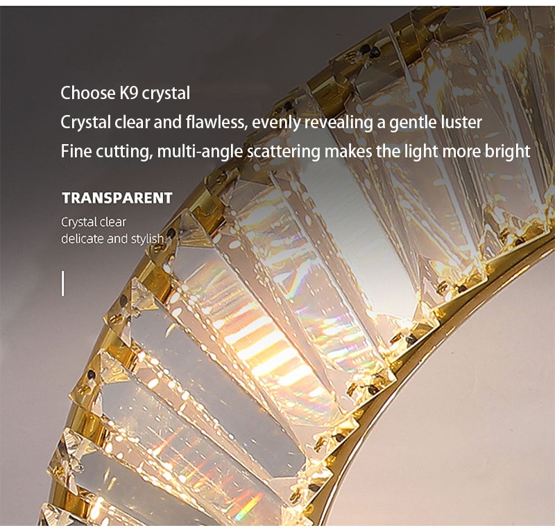 Modern LED Luxury Crystal Ceiling Lights for Living Room Bedroom Kitchen Decoration Chandeliers Home Indoor Ceiling Lamps Lustre - Images 3