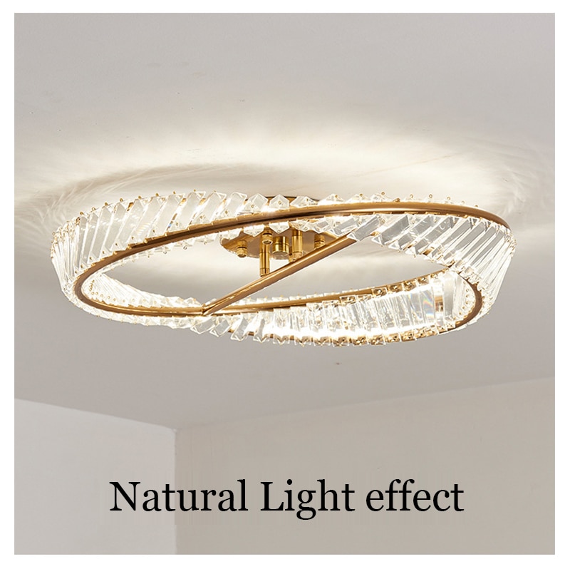 Modern LED Luxury Crystal Ceiling Lights for Living Room Bedroom Kitchen Decoration Chandeliers Home Indoor Ceiling Lamps Lustre - Images 13
