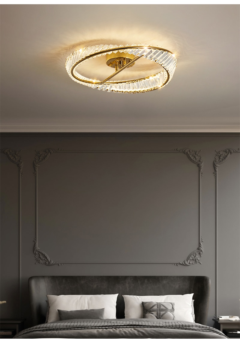 Modern LED Luxury Crystal Ceiling Lights for Living Room Bedroom Kitchen Decoration Chandeliers Home Indoor Ceiling Lamps Lustre - Images 10