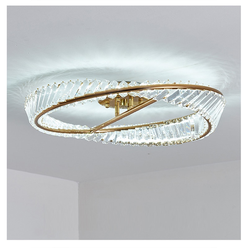 Modern LED Luxury Crystal Ceiling Lights for Living Room Bedroom Kitchen Decoration Chandeliers Home Indoor Ceiling Lamps Lustre