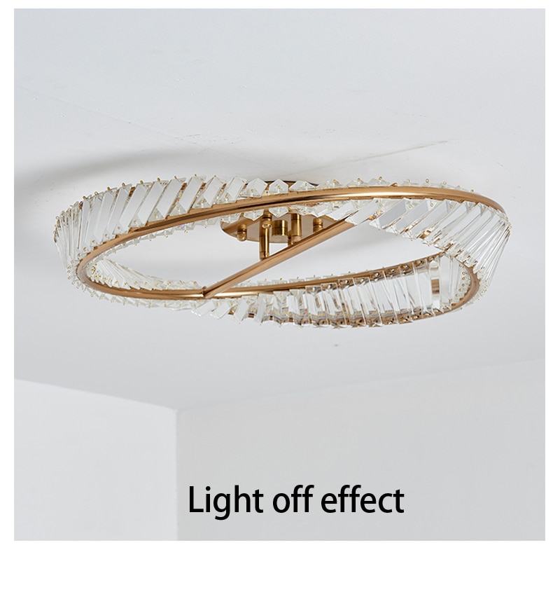 Modern LED Luxury Crystal Ceiling Lights for Living Room Bedroom Kitchen Decoration Chandeliers Home Indoor Ceiling Lamps Lustre - Images 15