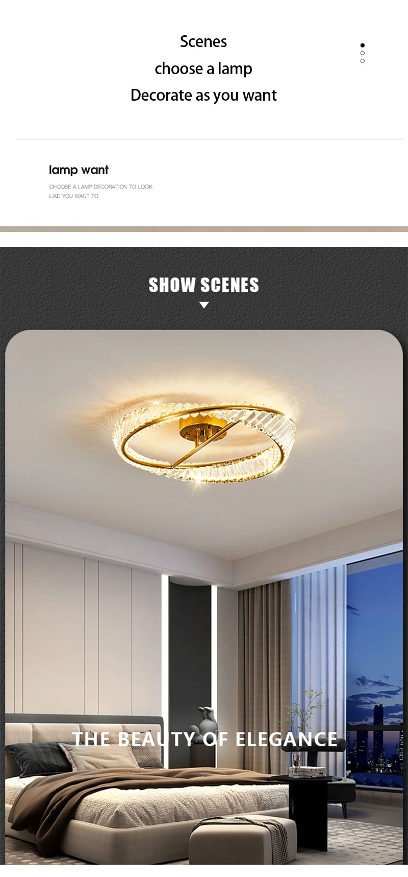 Modern LED Luxury Crystal Ceiling Lights for Living Room Bedroom Kitchen Decoration Chandeliers Home Indoor Ceiling Lamps Lustre - Images 6