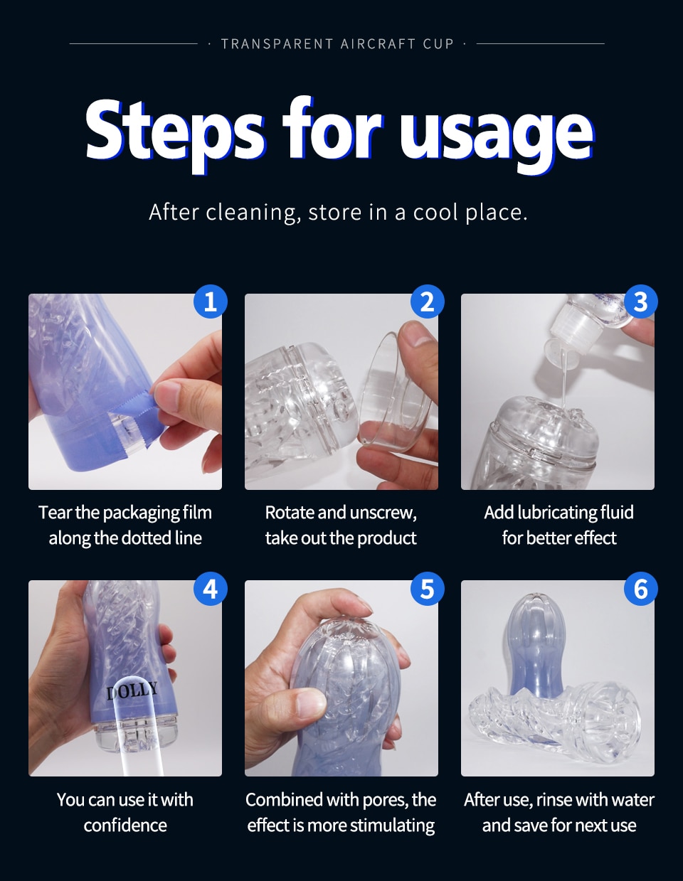 Male Masturbator Cup Soft Pussy Sex Toys Transparent Vagina Adult Endurance Exercise Sex Products Vacuum Pocket Cup for Men - Images 10