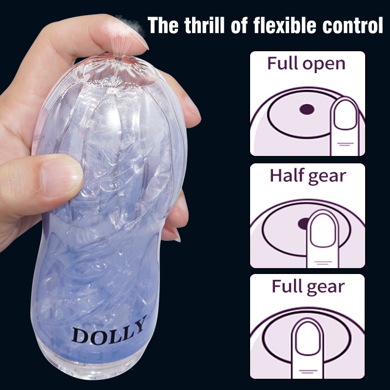 Male Masturbator Cup Soft Pussy Sex Toys Transparent Vagina Adult Endurance Exercise Sex Products Vacuum Pocket Cup for Men