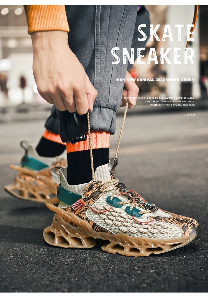 Giày Nam Sneakers Nam tenis Sang Trọng Thiết Kế Giày Nam Giày Đế Giày Thời Trang Lưỡi Dao Cho Nữ Giày Chạy Bộ Cho Nam - Ảnh 36