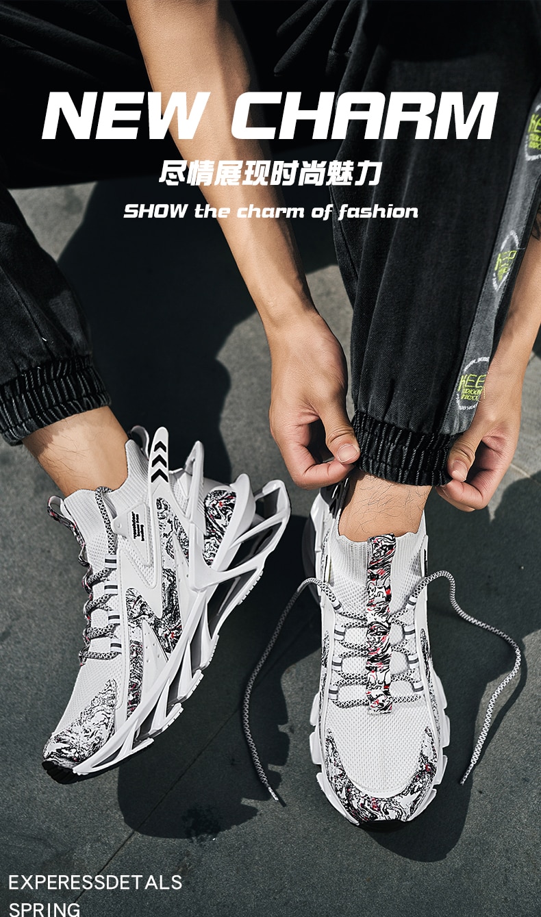 Giày Nam Sneakers Nam tenis Sang Trọng Thiết Kế Giày Nam Giày Đế Giày Thời Trang Lưỡi Dao Cho Nữ Giày Chạy Bộ Cho Nam - Ảnh 2