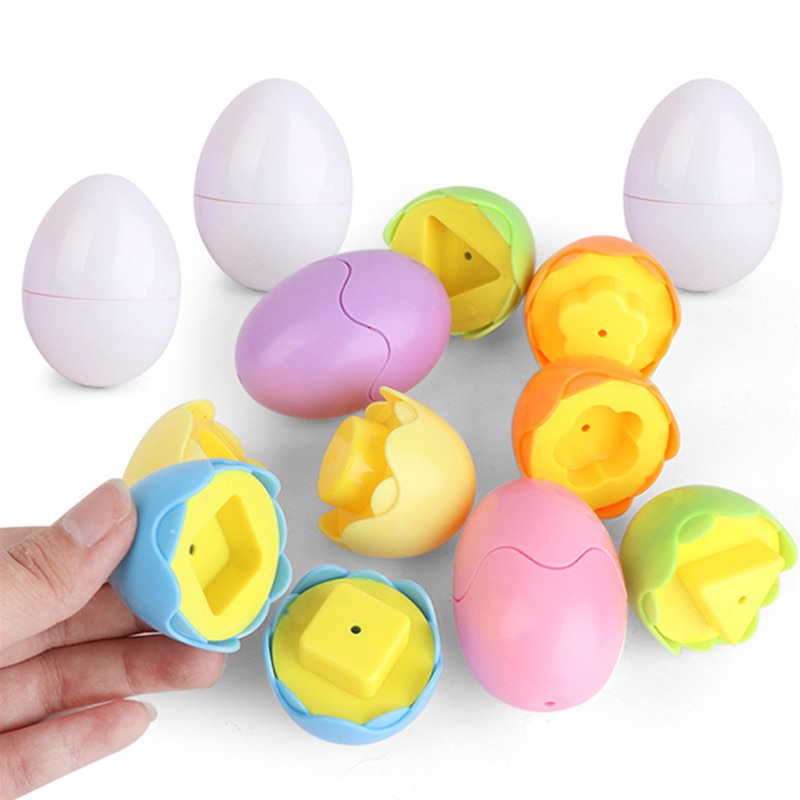 Montessori Baby Toys Smart Eggs 3D Puzzle Toy for Children Toddlers Learning Education Color Shapes Matching Egg Toy Easter Gift - Images 7
