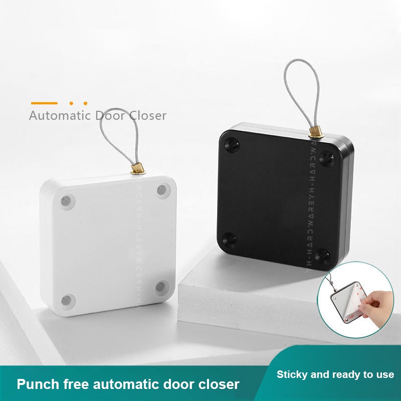 Multifunctional Automatic Door Closer Punch-Free Automatic Sensor Door Closer For Office Kitchen Bathroom Bedroom Doors